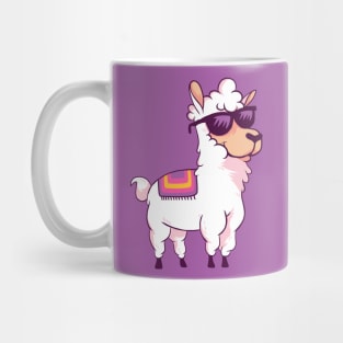 Cool Llama with Sunglasses Mug